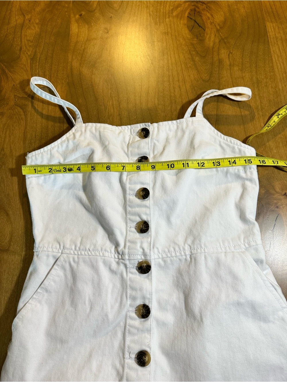 Topshop Moto Tortoise Button Front Cropped Wide Leg Jumpsuit US 6 - Picture 5 of 10